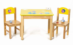 Modern Kraftz 'Lil Jungle Safari' Themed Two Seater Kids Table and Chairs Set for Home