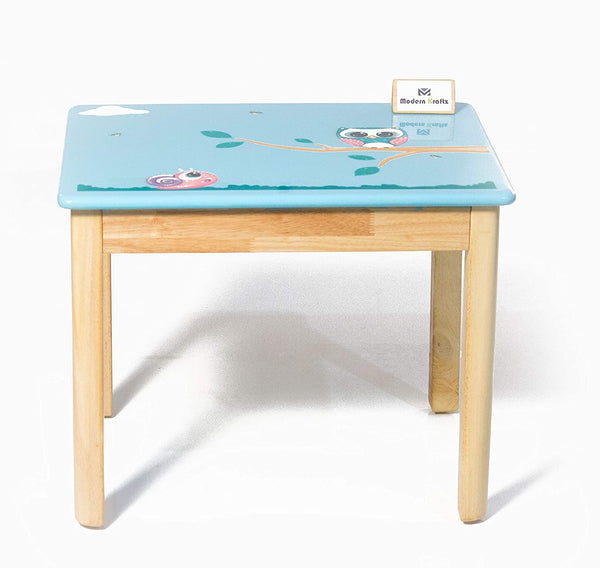 Modern Kraftz 'Baby Owl and Snail' Themed Two seater Kids Study Table Kids Table and Chairs Set