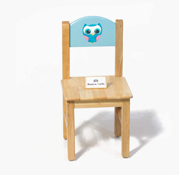 Modern Kraftz 'Baby Owl and The Snail' Themed Kids Study Table Chair Set for Home