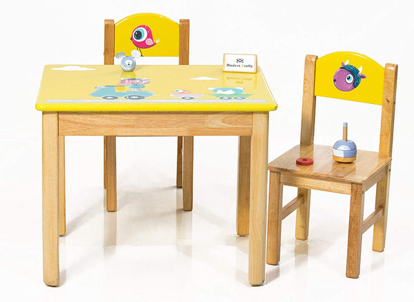 Modern Kraftz 'Lil Jungle Safari' Themed Two Seater Kids Table and Chairs Set for Home