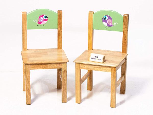 Modern Kraftz 'Lil Birds' Themed Two seater Kids Study Table Chairs Set for Home