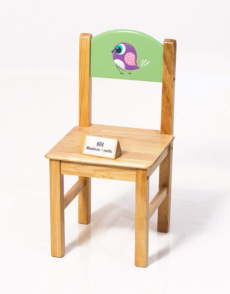 Modern Kraftz 'Lil Birds' Themed Wooden Kids Study Table and Chair Set for Home