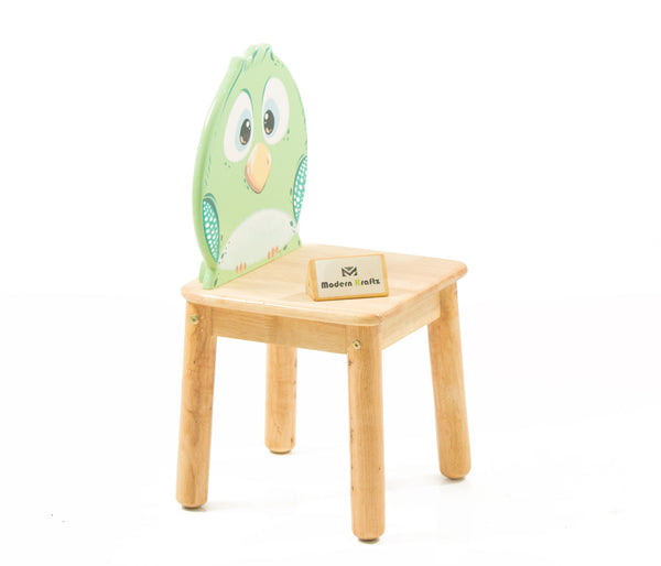 Modern Kraftz 'Bird' Themed solidwood Kids Chair for playroom and Kindergarten