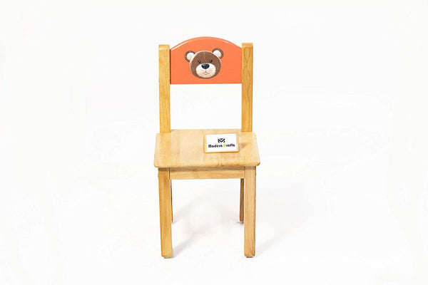 Modern Kraftz 'Jack and The Bear' Themed Wooden Kids Study Table and Chair Set for Home