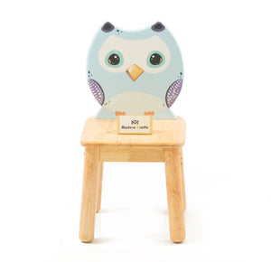 Modern Kraftz 'Owl' Themed solidwood Kids Chair for playroom and Kindergarten